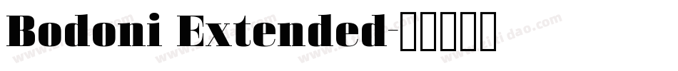 Bodoni Extended字体转换 Bodoni Extended字体转换
